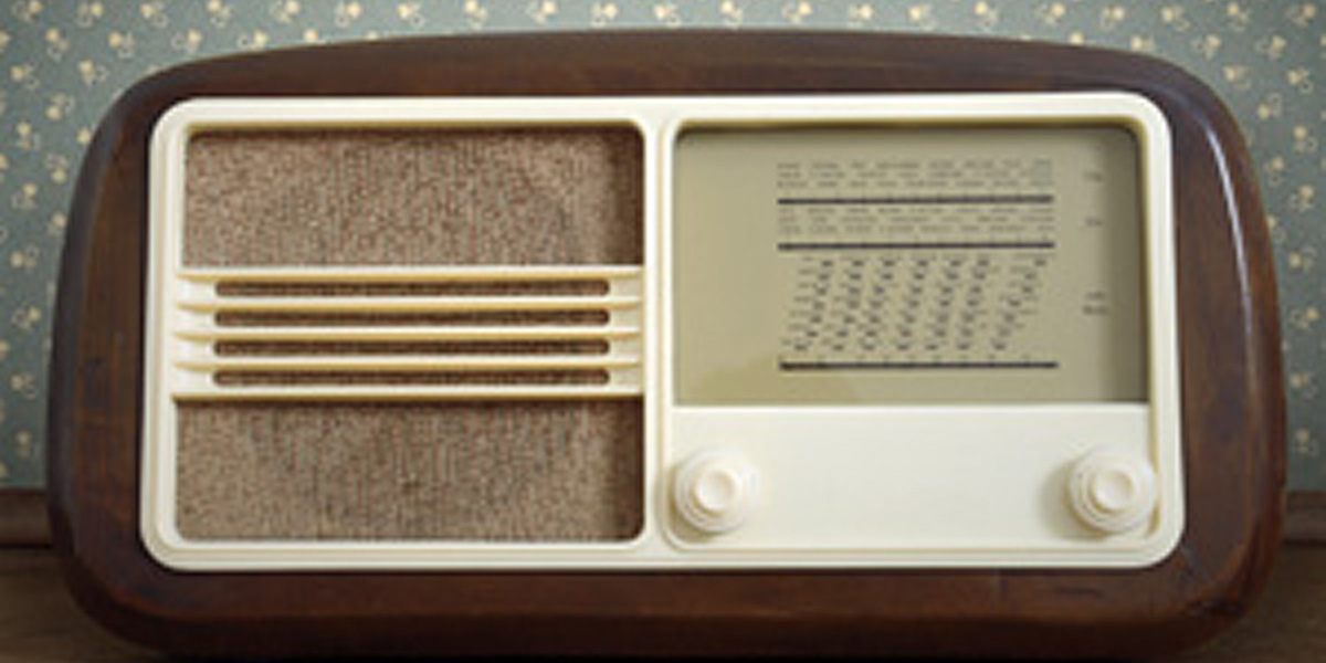 Oude radio, van ver vóór de podcast!