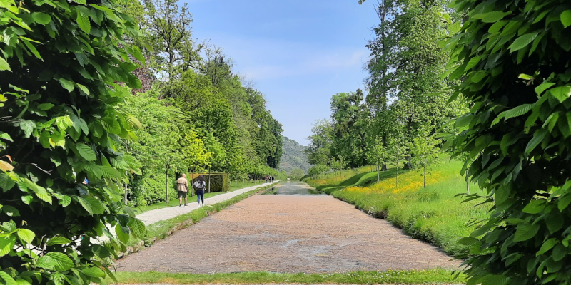 Jardins d'eau d'Annevoie het grote kanaal