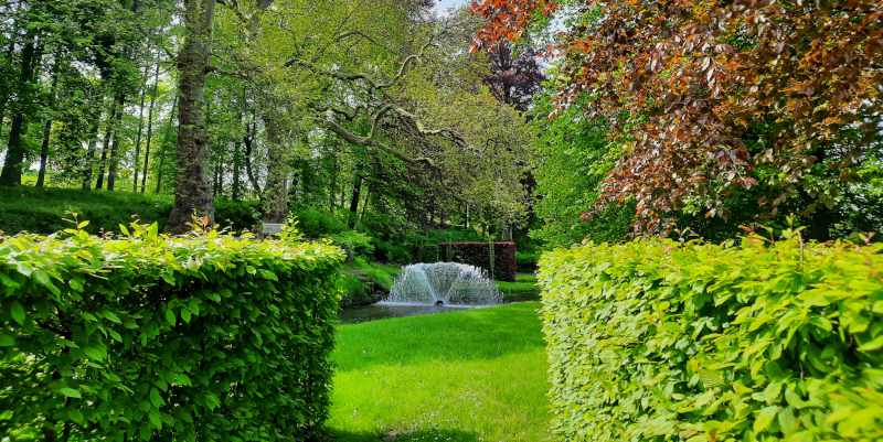 Jardins d'eau d'Annevoie, de grote waaier