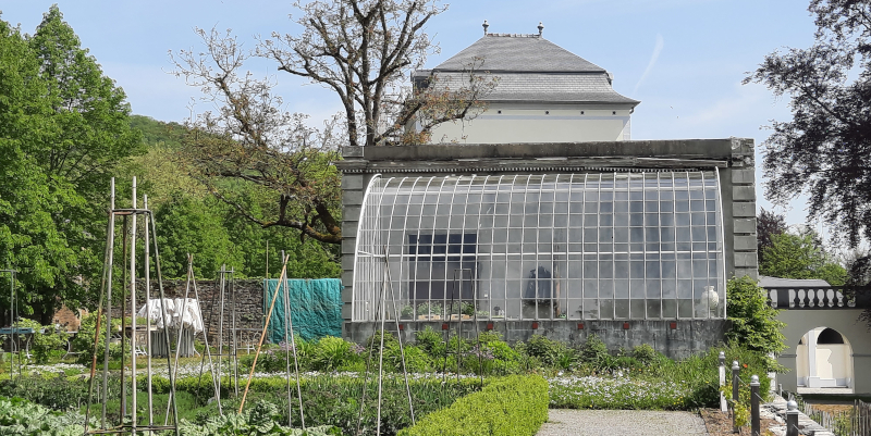 Muurkas in Jardins d'eau d'Annevoie
