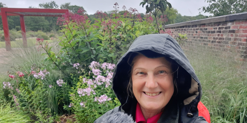 Podcaster Ivonne Smit in RHS Garden Bridgewater