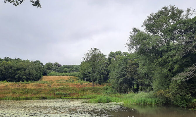Locatie van Worsley New Hall, situatie juli 2023